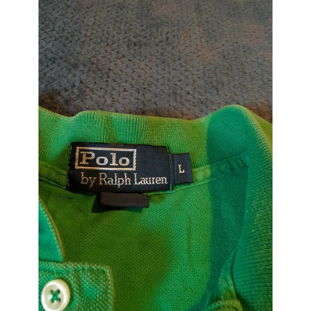 Vintage Polo Ralph‎ Lauren Polo Shirt Green size Large